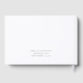 Minimalistisches Skript Mr. Wedding Guest Book Gästebuch (Rückseite)