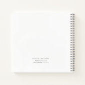 Minimalistisches Skript Mr. Wedding Guest Book Notizblock (Rückseite)