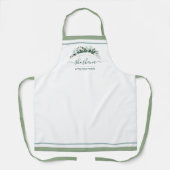 Minimalistisches Skript Personalisiert Shabbos Was Schürze (Vorderseite)