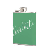 Minimalistisches Skript Personalisierter Name Kell Flachmann (Links)