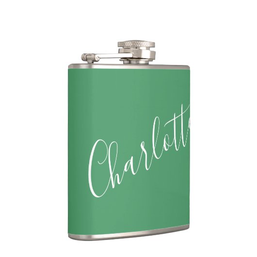 Minimalistisches Skript Personalisierter Name Kell Flachmann (Rechts)