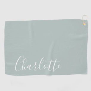 Minimalistisches Skript Personalisierter Name St Golfhandtuch