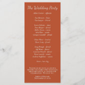 Minimalistisches Skript-Pumpkin-Gewürzprogramm Programm (Rückseite)