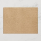 Minimalistisches Skript Rustikale Kraft Save the D Postkarte (Rückseite)