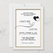 Minimalistisches Skript Traditionelle Einladung zu (Vorderseite)