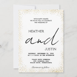 Minimalistisches Skript Traditionelle Einladung zu