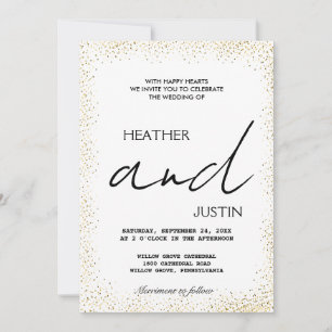 Minimalistisches Skript Traditionelle Einladung zu