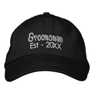 Minimalistisches Skript Trauzeuge Groom Team Gesch Bestickte Baseballkappe