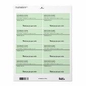 Minimalistisches Skript vielen Dank für das Mailin (Vorne)