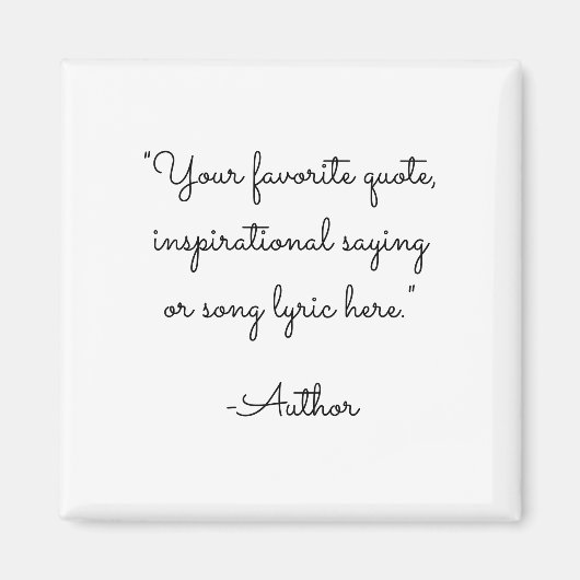 Minimalistisches Skriptangebot Magnet (Vorne)