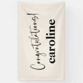 Minimalistisches Skriptbenutzerdefiniertes Gratuli Banner (Vertikal)