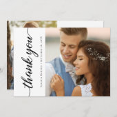 Minimalistisches Skriptbudget Hochzeiten Fotos Einladung (Vorne/Hinten)