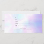 Minimalistisches Skriptgeschenkzertifikat (Rückseite)