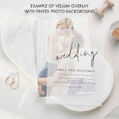 Minimalistisches Skriptüberlagern Pergament Einladungen