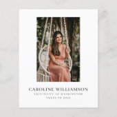 Minimalistisches Skriptüberlagerungs-Abschluss-Fot (Rückseite)