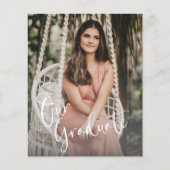 Minimalistisches Skriptüberlagerungs-Abschluss-Fot (Vorderseite)