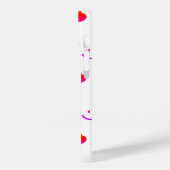 Minimalistisches Smiley-Gesicht iPhone Case - Nied (Rückseite / Links)
