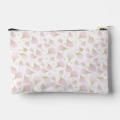 Minimalistisches Soft-Pastell-Rosa-Initial Zubehörtasche (Rückseite)