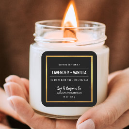 Minimalistisches Sojakonzept Quadratischer Aufkleber