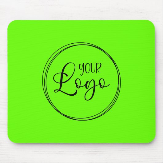 Minimalistisches Solid-Color-Logo in der Linse Mousepad (Vorne)