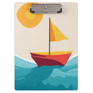 Minimalistisches Sommerabenteuer Klemmbrett