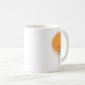 Minimalistisches Sonnenlicht Kaffeetasse (VorderseiteRechts)