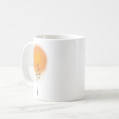 Minimalistisches Sonnenlicht Kaffeetasse (Vorderseite Links)