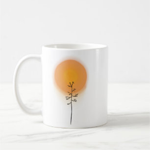 Minimalistisches Sonnenlicht Kaffeetasse