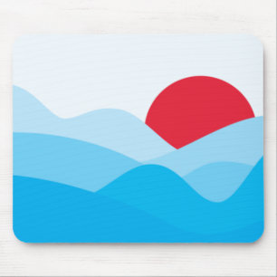 Minimalistisches Sonnenlicht Mousepad