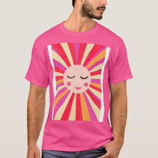 Minimalistisches Sonnenlicht T-Shirt