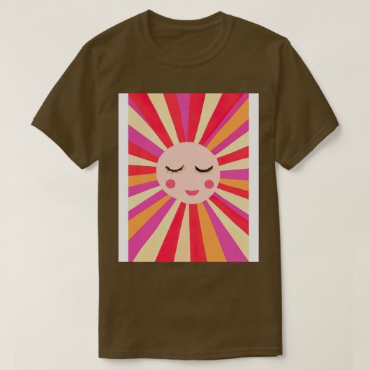 Minimalistisches Sonnenlicht T-Shirt (Design vorne)