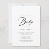 Minimalistisches Spanisches Elegante Invitación de Einladung (Vorderseite)