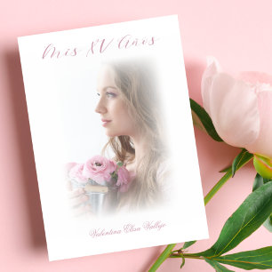 Minimalistisches Spanisches Mis XV Años Foto in Ro