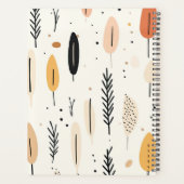 Minimalistisches Spiralheft im Boho-Stil Planer (Rückseite)