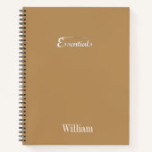 Minimalistisches Spiralnotizbuch – „Essentials“ Notizblock (Vorderseite)