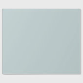 Minimalistisches, staubblaues, schlichtes Geschenk Geschenkpapier (Flach)