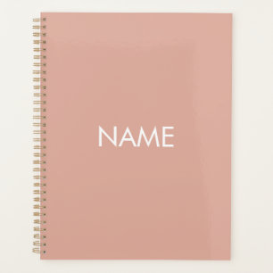 Minimalistisches staubrosa, benutzerdefiniertes Ja Planer