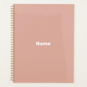 Minimalistisches staubrosa benutzerdefiniertes Tex Planer