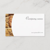 Minimalistisches Steinfoto Visitenkarte (Vorderseite)