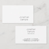 Minimalistisches, stilvolles Grafikdesign Beruflic Visitenkarte (Vorne/Hinten)