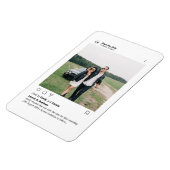 Minimalistisches stilvolles, modernes Foto Instagr Magnet (Linke Seite)