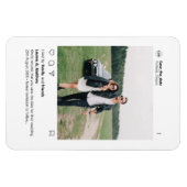 Minimalistisches stilvolles, modernes Foto Instagr Magnet (Horizontal)