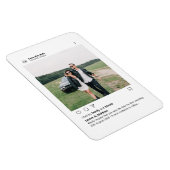 Minimalistisches stilvolles, modernes Foto Instagr Magnet (Rechte Seite)