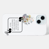 Minimalistisches Stoiner PEACE-Illustriertes Zitat Case-Mate iPhone Hülle (Rückseite (Horizontal))