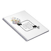 Minimalistisches Stoiner PEACE-Illustriertes Zitat Notizblock (Rechte Seite)