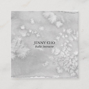 Minimalistisches strukturiertes quadratische visitenkarte