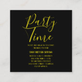 Minimalistisches stylisches Script Black & White G Begleitkarte (Vorderseite)