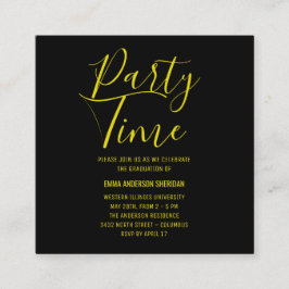 Minimalistisches stylisches Script Black & White G Begleitkarte