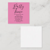 Minimalistisches stylisches Script Black & White G Begleitkarte (Vorne/Hinten)