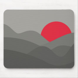 Minimalistisches Sun 5 dunkles Thema Mousepad